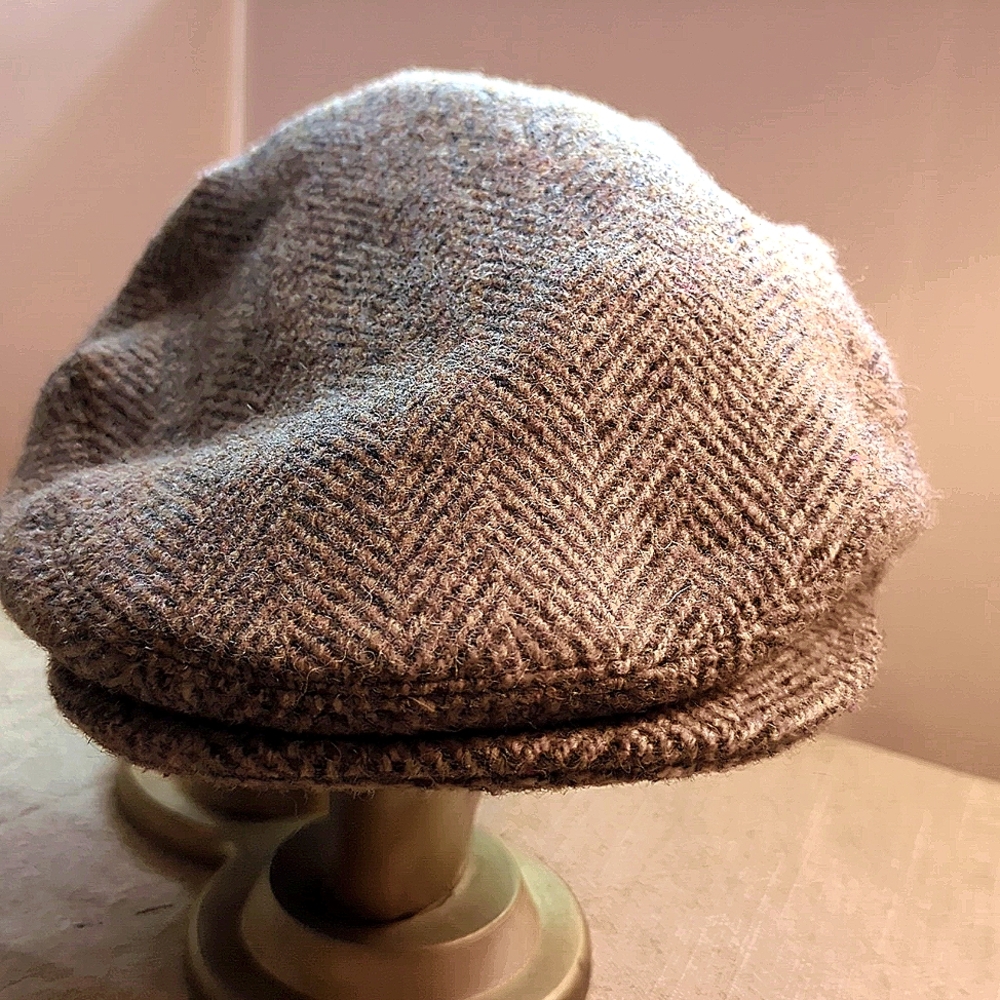 Wool Harris Tweed Hat made by Dunn & Co